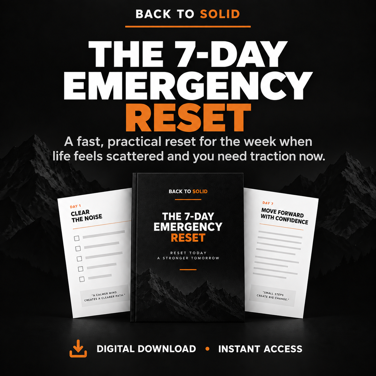 Back to Solid 7-Day Emergency Reset