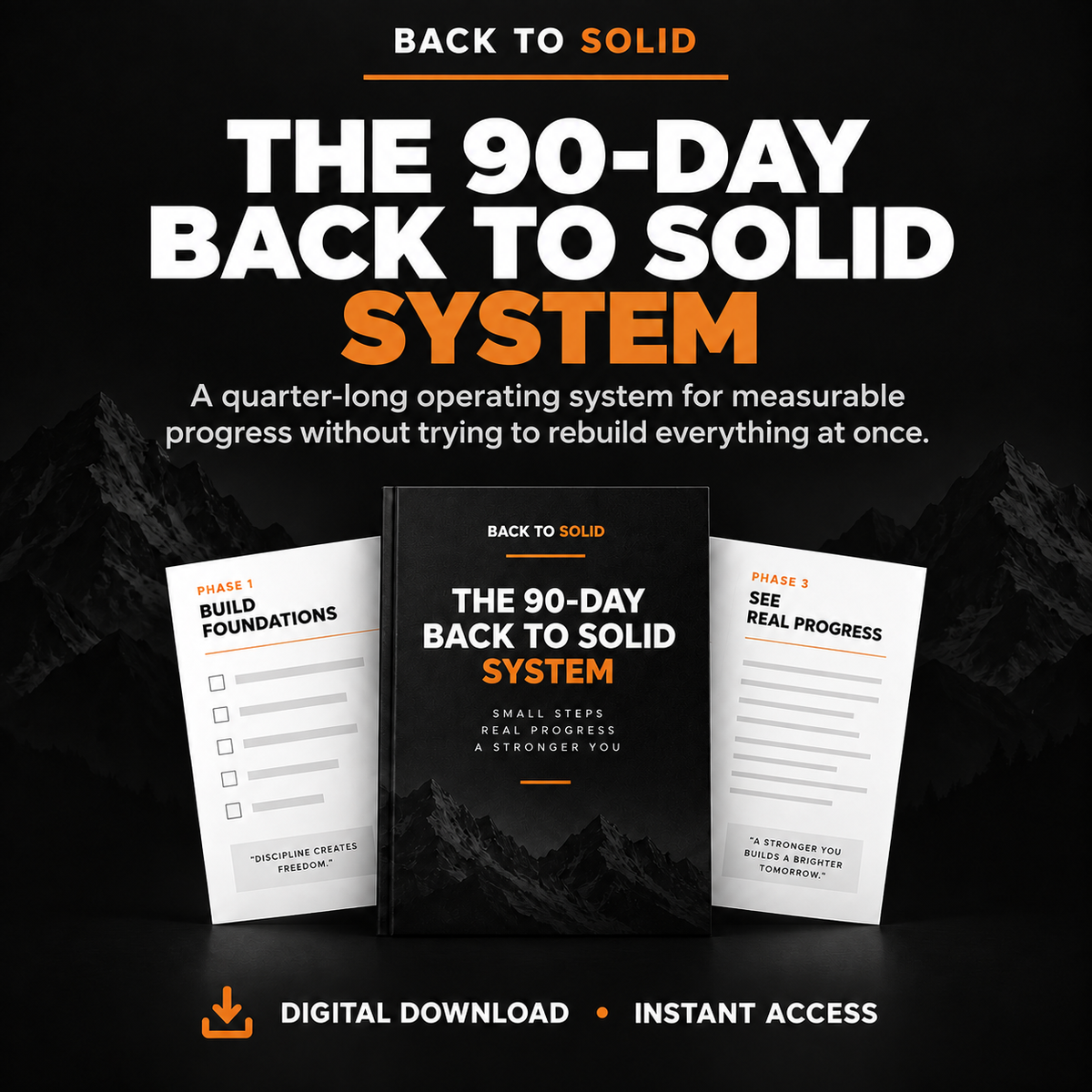 Back to Solid 90-Day Back to Solid System